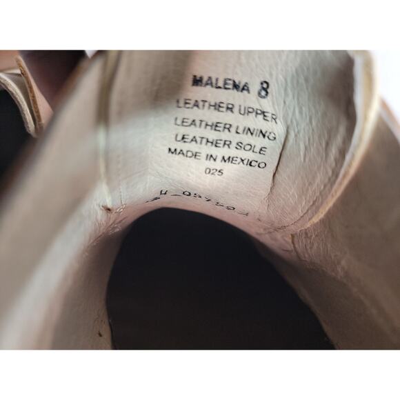 Freebird By Steven Malena Mules Two Tone Leather Croc Slip On Shoes Retro Sz 8 - Picture 4 of 8